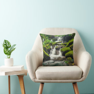 Waterfalls   Phu Tub Berk Mountain, Thailand Cushion