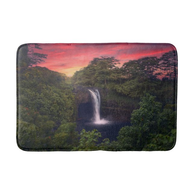 Waterfalls | Rainbow Falls, Hilo, Hawaii Bath Mat (Front)