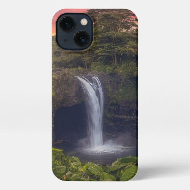 Waterfalls | Rainbow Falls, Hilo, Hawaii iPhone Case (Back)