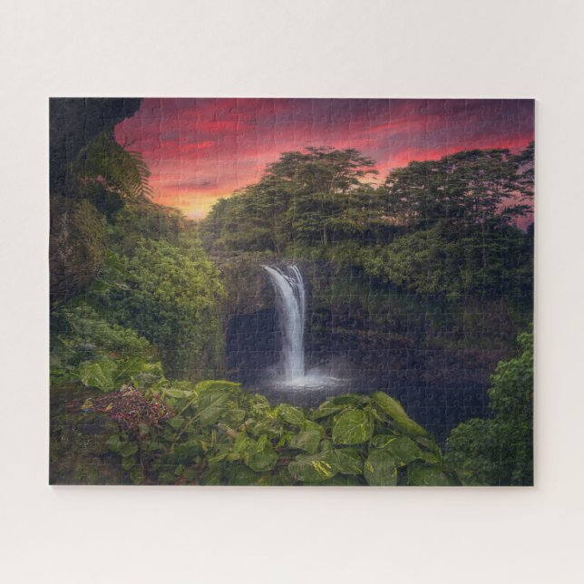 Waterfalls | Rainbow Falls, Hilo, Hawaii Jigsaw Puzzle (Horizontal)