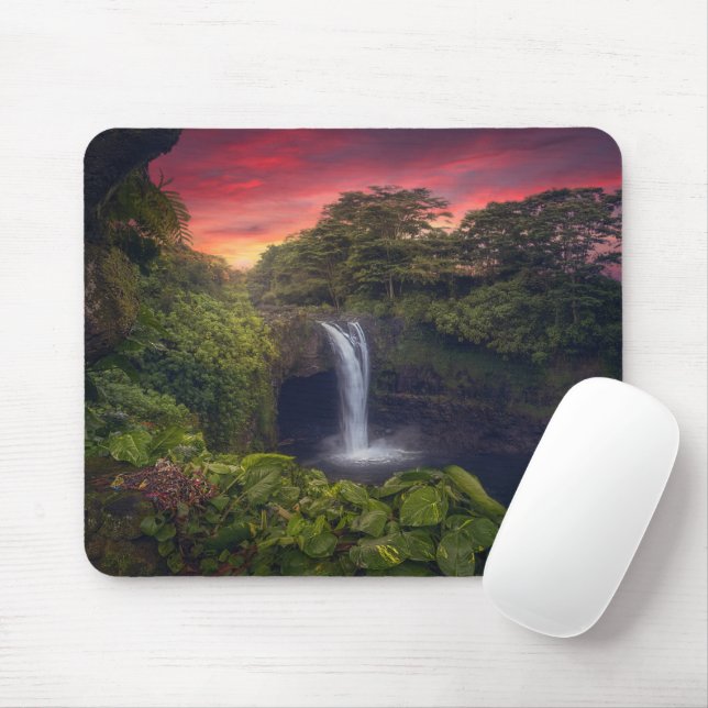 Waterfalls | Rainbow Falls, Hilo, Hawaii Mouse Pad (With Mouse)
