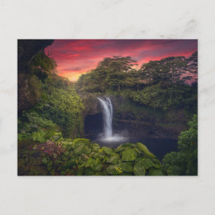 Waterfalls Rainbow Falls, Hilo, Hawaii Postcard