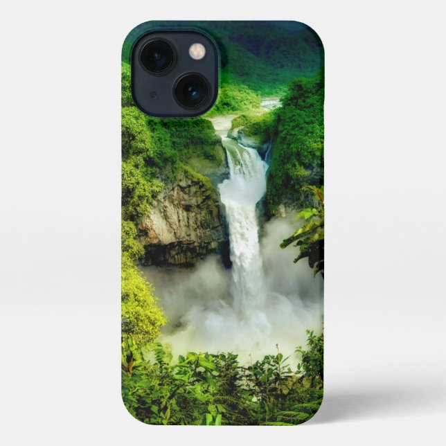 Waterfalls | San Rafael Falls, Ecuador iPhone Case (Back)