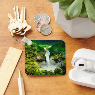 Waterfalls   San Rafael Falls, Ecuador Key Ring