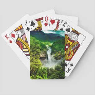 Waterfalls San Rafael Falls, Ecuador Playing Cards