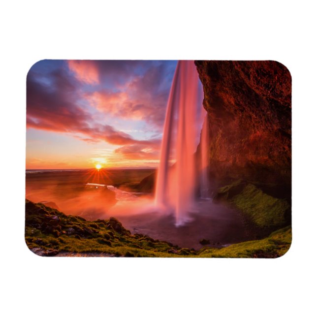 Waterfalls | Seljalandsfoss Waterfall Magnet (Horizontal)