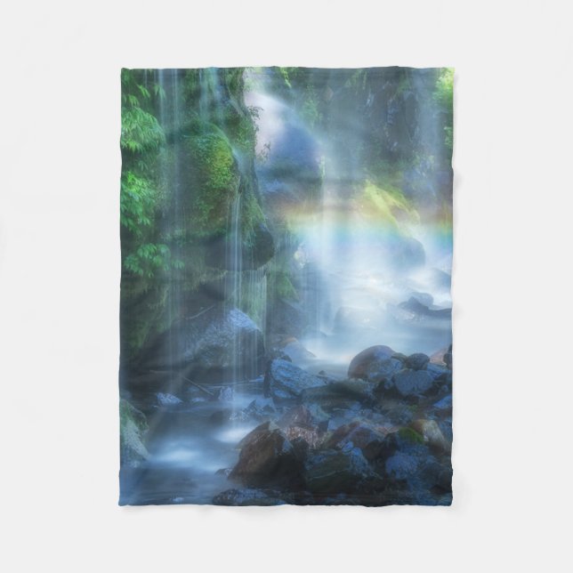 Waterfalls | Shinmata Ravine, Japan Fleece Blanket (Front)