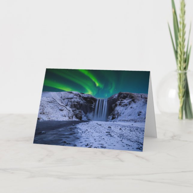 Waterfalls | Skógafoss Waterfall Card (Front)