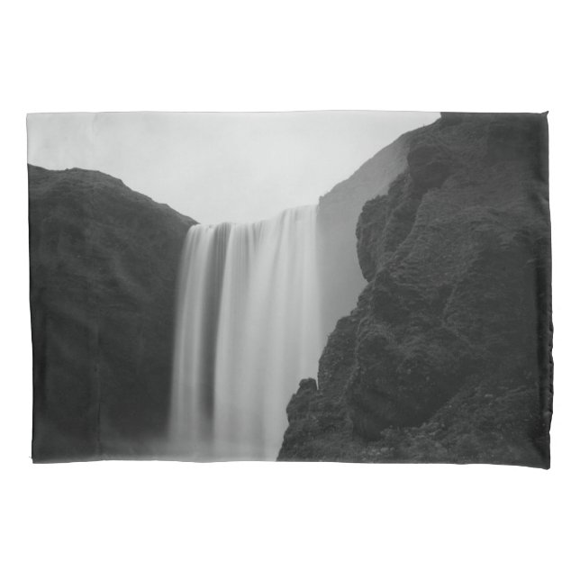 Waterfalls | Skogafoss Waterfall, Iceland Pillowcase (Front)