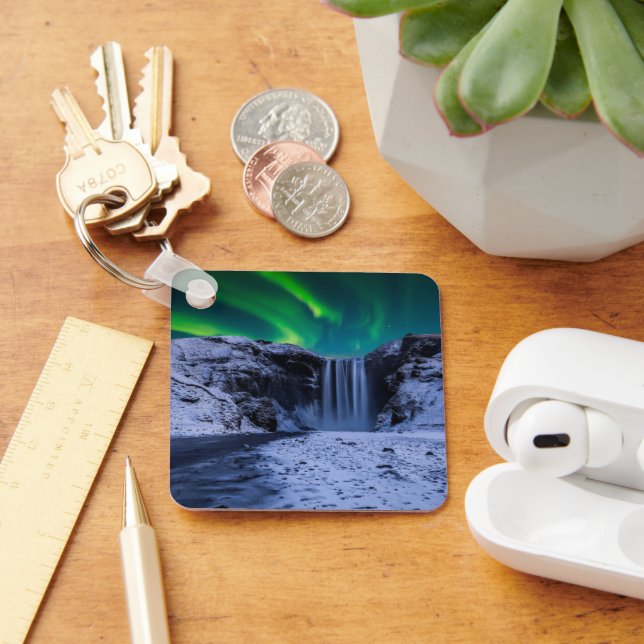 Waterfalls | Skógafoss Waterfall Key Ring (Desk)