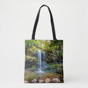Waterfalls Smokey Mountain National Park Tote Bag