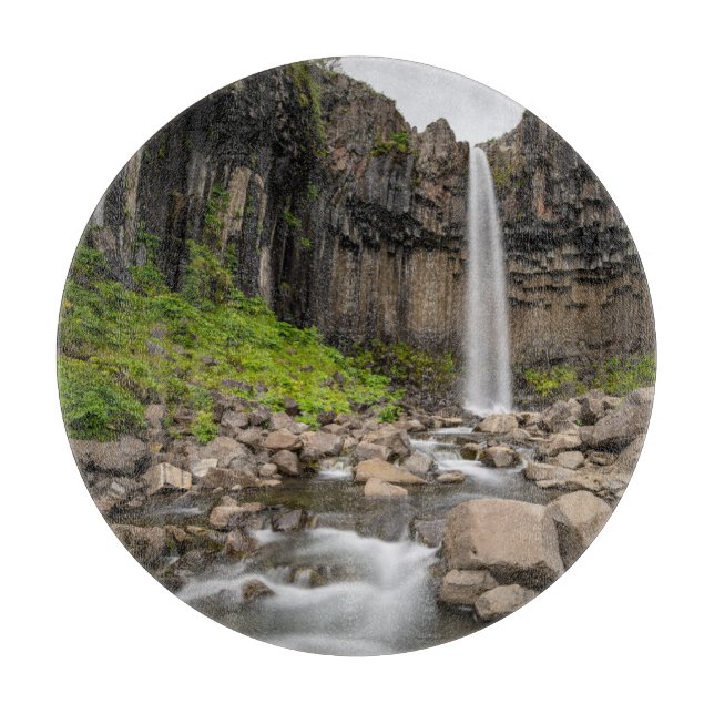 Waterfalls | Svartifoss Waterfall, South Iceland Cutting Board (Front)