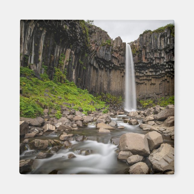 Waterfalls | Svartifoss Waterfall, South Iceland Magnet (Front)