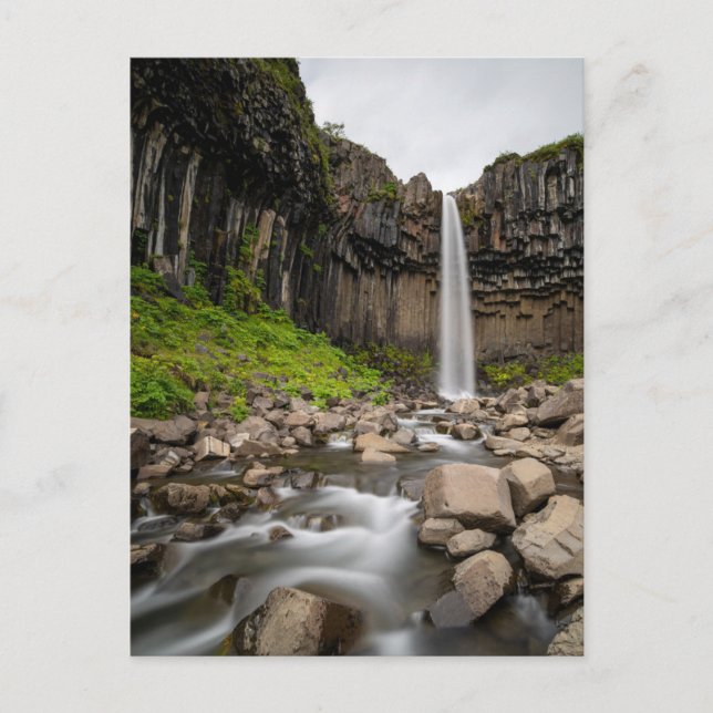 Waterfalls | Svartifoss Waterfall, South Iceland Postcard (Front)
