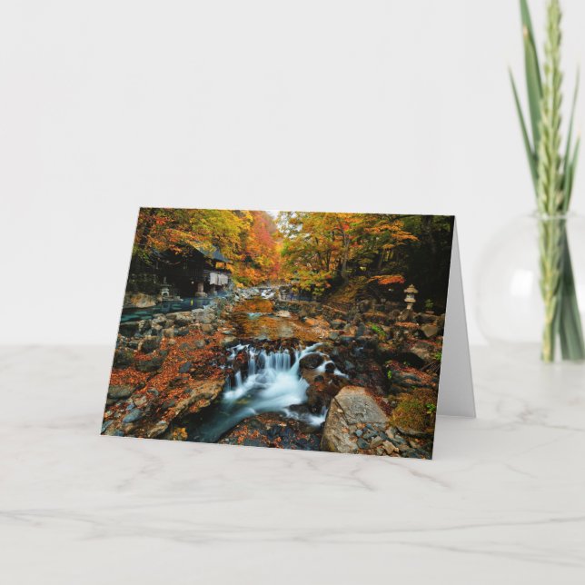 Waterfalls | Takaragawa Onsen Osenkaku, Japan Card (Front)