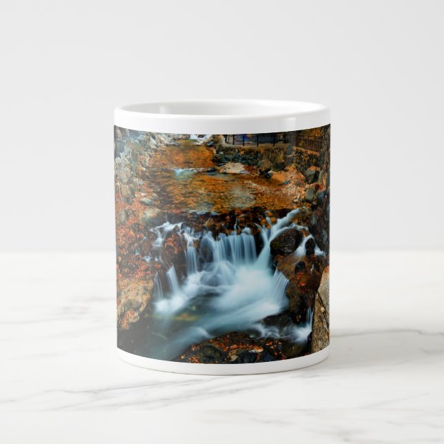 Waterfalls | Takaragawa Onsen Osenkaku, Japan Large Coffee Mug (Front)