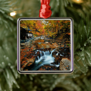 Waterfalls   Takaragawa Onsen Osenkaku, Japan Metal Ornament