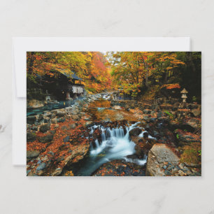 Waterfalls Takaragawa Onsen Osenkaku, Japan Thank You Card