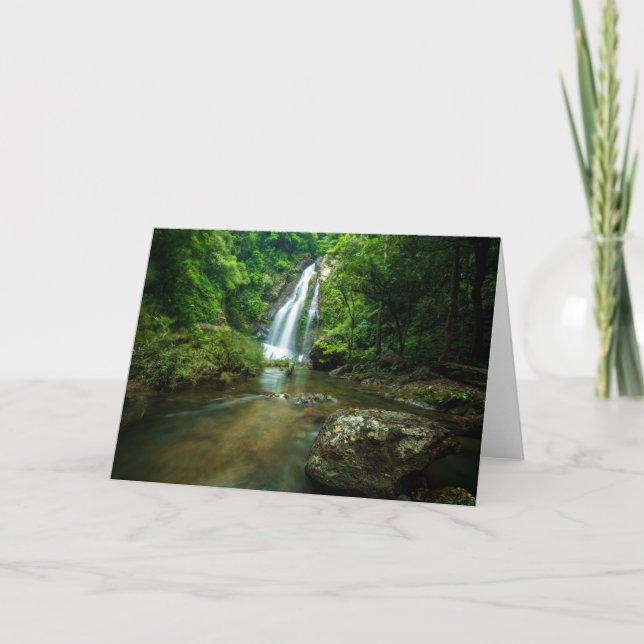 Waterfalls | Tamnung Waterfall, Phuket Thailand Card (Front)