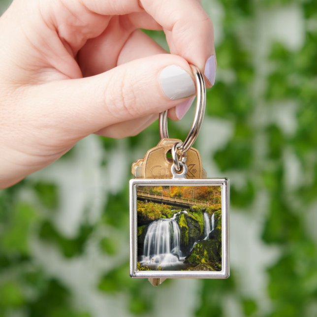 Waterfalls | Triberg Waterfalls, Germany Key Ring (Hand)
