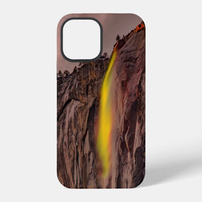 WATERFALLS UNDER WHITE SKIES iPhone CASE (Back)