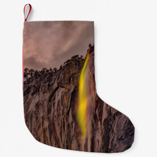 WATERFALLS UNDER WHITE SKIES SMALL CHRISTMAS STOCKING