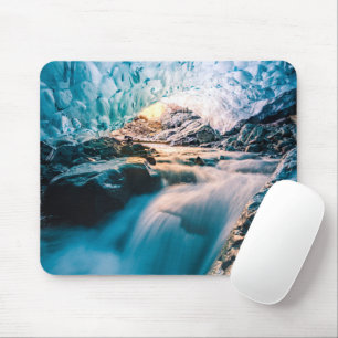 Waterfalls Vatnajokull Glacier, Eastern Iceland Mouse Pad