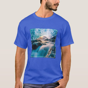 Waterfalls Vatnajokull Glacier, Eastern Iceland T-Shirt