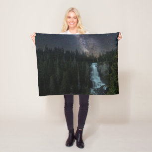 Waterfalls Whistler Olympic Park Fleece Blanket