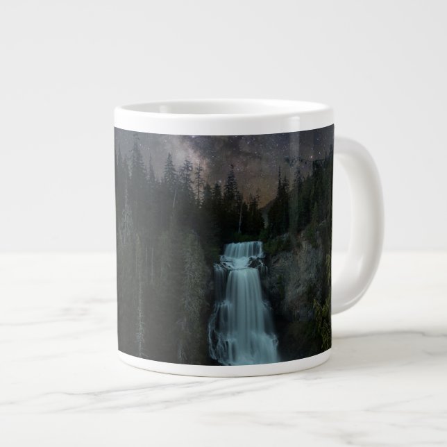 Waterfalls | Whistler Olympic Park Large Coffee Mug (Front Right)