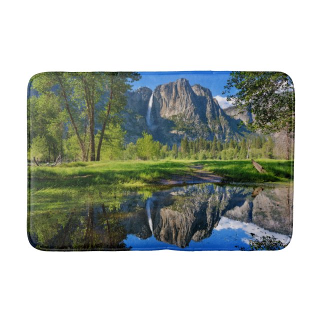 Waterfalls | Yosemite Falls, California Bath Mat (Front)