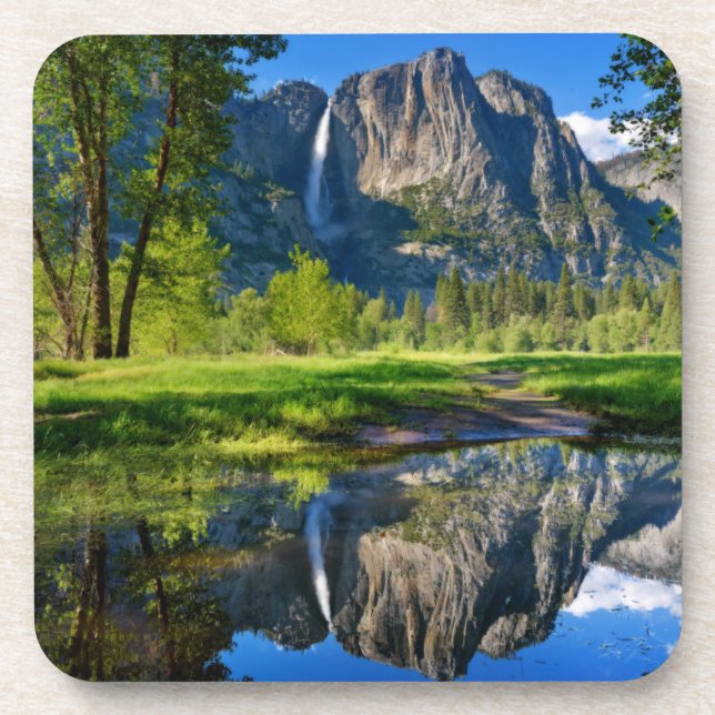 Waterfalls | Yosemite Falls, California Coaster (Front)