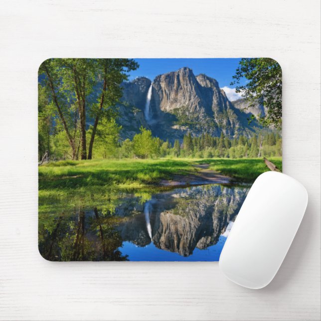 Waterfalls | Yosemite Falls, California Mouse Pad (With Mouse)