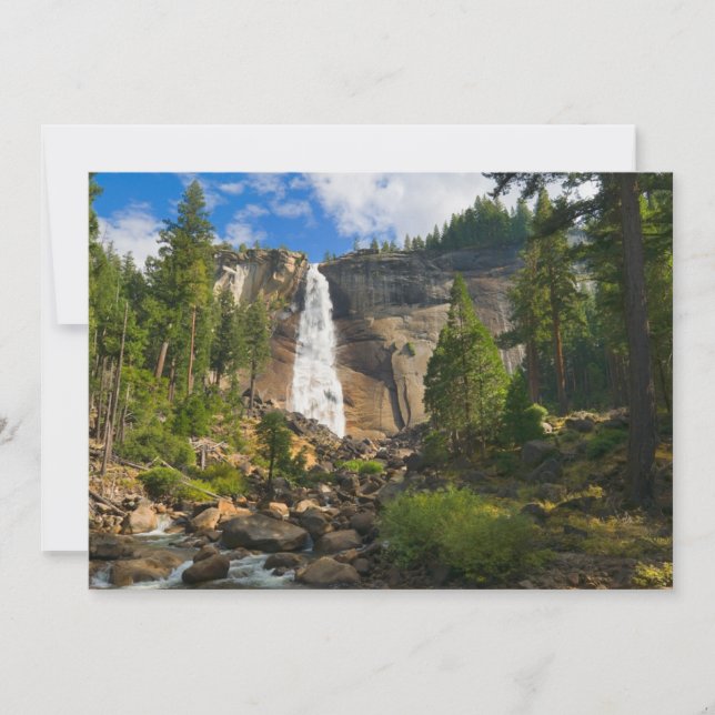 Waterfalls | Yosemite National Park Thank You Card (Front)