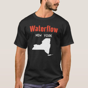 Waterflow And Elephant Butte New York Usa State Am T-Shirt