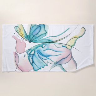 Waterfly 2 beach towel