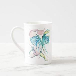 Waterfly 2 bone china mug