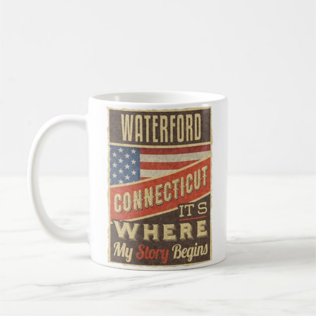 Waterford Connecticut Coffee Mug (Left)