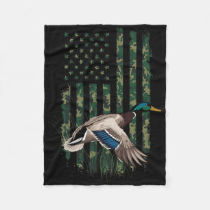 Waterfowl Duck Hunting Shirt Men Kids Boys Hunters Fleece Blanket