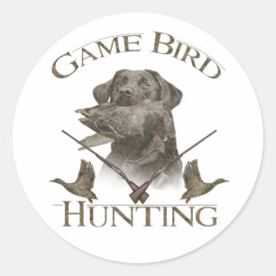 Waterfowl , Game Bird Hunting T-Shirt Trucker Ha Classic Round Sticker