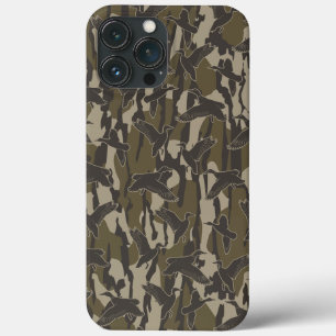 Waterfowl Hunting Bottom Lands Camo Duck Hunters iPhone 13 Pro Max Case