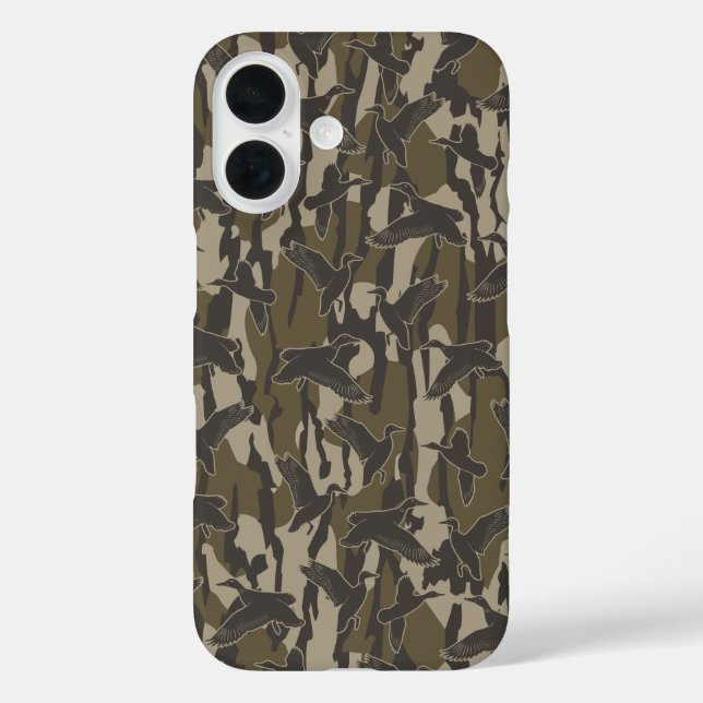 Waterfowl Hunting Bottom Lands Camo Duck Hunters Case-Mate iPhone Case (Back)