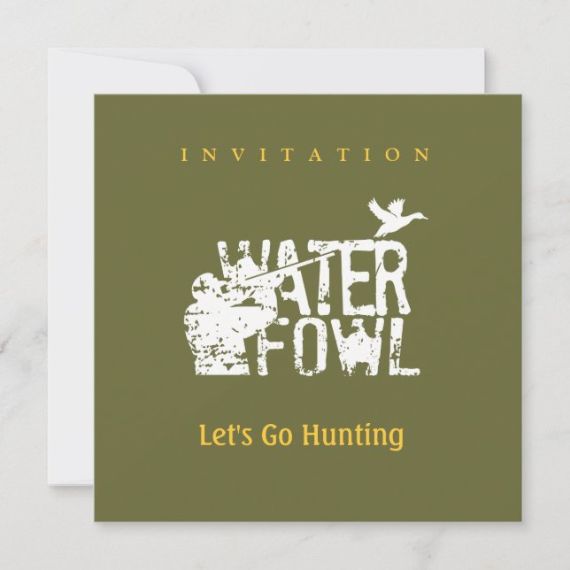Waterfowl Hunting Invitation (Front)