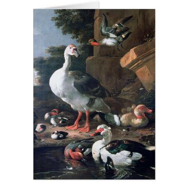 Waterfowl in a classical landscape, 17th century (Front)