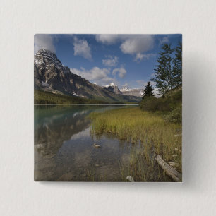 Waterfowl lake along the Icefields parkway, 15 Cm Square Badge