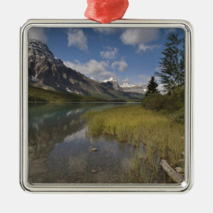 Waterfowl lake along the Icefields parkway, Metal Ornament