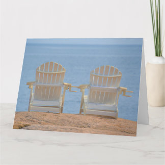Waterfront Adirondack Chairs Card
