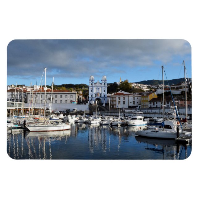 Waterfront: Angra do Heroismo, Terceira, Azores Magnet (Horizontal)