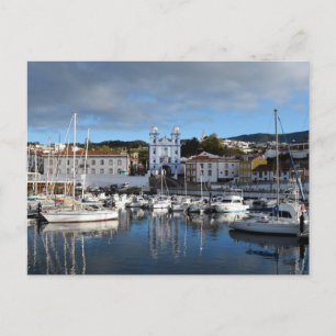 Waterfront: Angra do Heroismo, Terceira, Azores Postcard