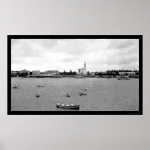 Waterfront at Dar-es-Salaam, Tanganyika 1902 Poster